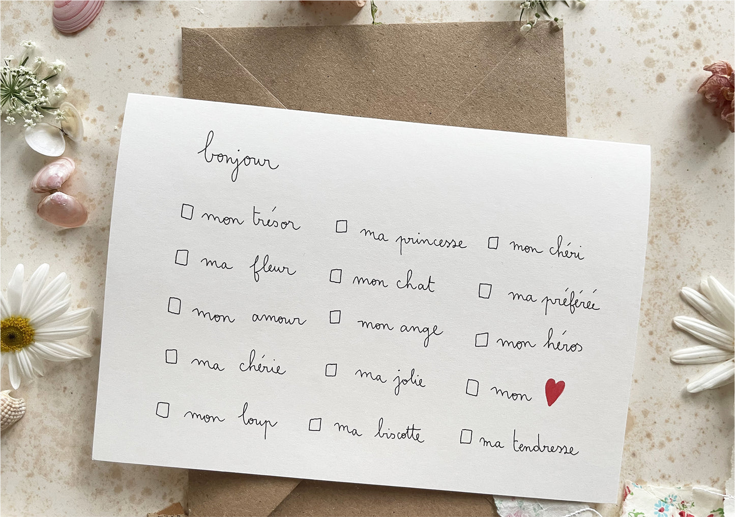 Bonjour à cocher - B2B