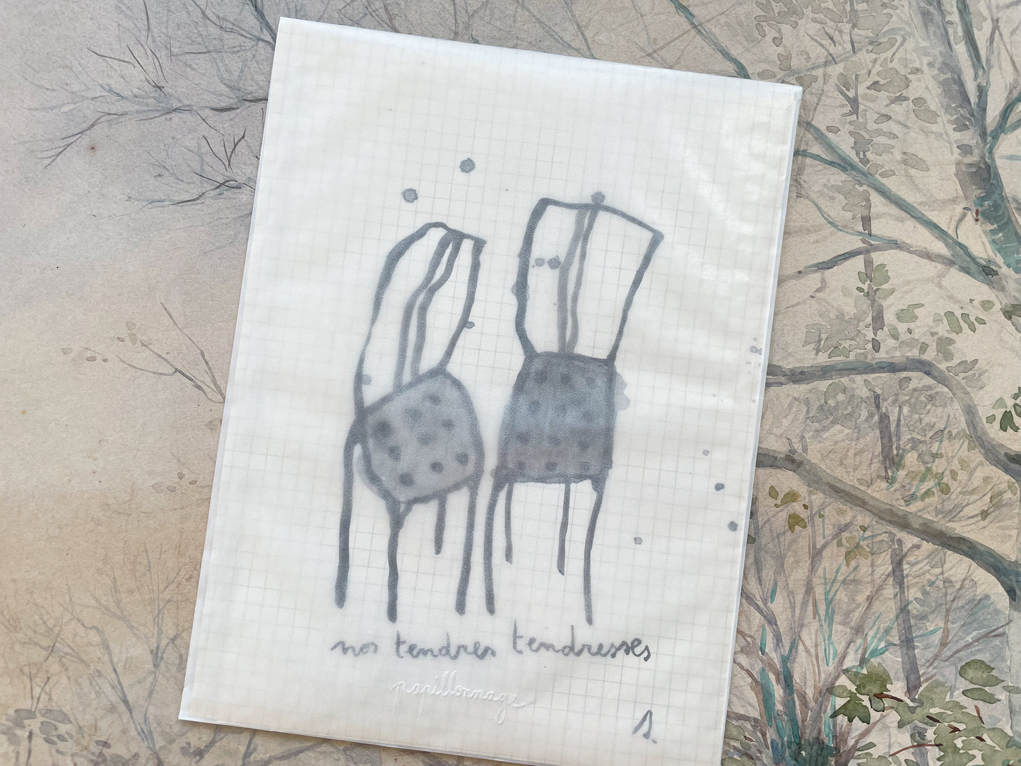 Dialogue de chaises - dessins originaux