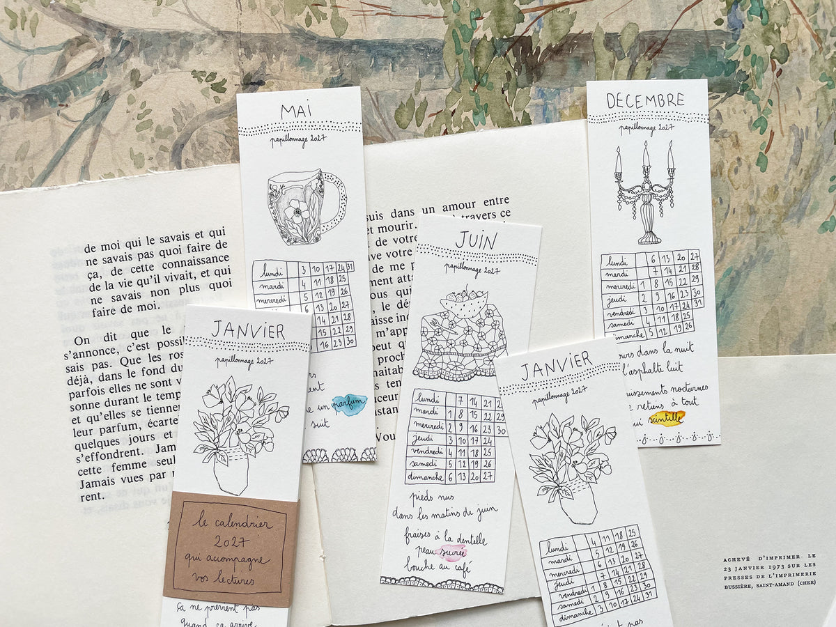 Le calendrier marque-pages 2027